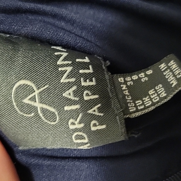 Adrianna Papell Navy Cocktail Dress - Picture 4 of 4